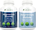 Magnesium Taurat 400mg + Magnesium Malat 400mg - Højt biotilgængeligt - Høj Absorption Bundle - 270 + 270 Vegetariske tabletter