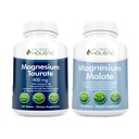 Magnesium Taurat 400mg + Magnesium Malat 400mg - Højt biotilgængeligt - Høj Absorption Bundle - 270 + 270 Vegetariske tabletter