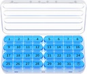 Zoksi Månedlig Pill Organizer 1 gange om dagen, 30 dag Pill Box Organizer, En måned Pill sag for rejser, 31 dag Daglig Medcin Container til vitaminer, tillæg & medicin