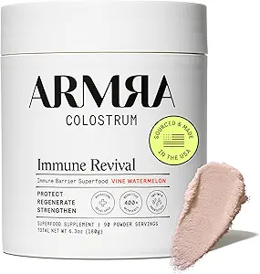 ARMRA Colostrum ™ Pulver • 124; Vin Watermelon • 124; Gut Health & Bloating • 124; Hud & Hår • 124; Immunitet • 124; Keto, Gluten & Fat- Free • 124; 90 Servering