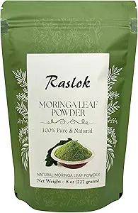 Moringa Powder | 100% Pure Moringa Leaf NO Stems | Moringa Olifera Powder (8 Oz)