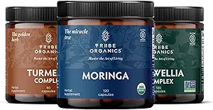 REVITALIZE Trio - Gurkemeje C3 Complex, Boswellia Complex, Organic Moringa - Immunity support, Detox, Lever & fordøjelsesstøtte