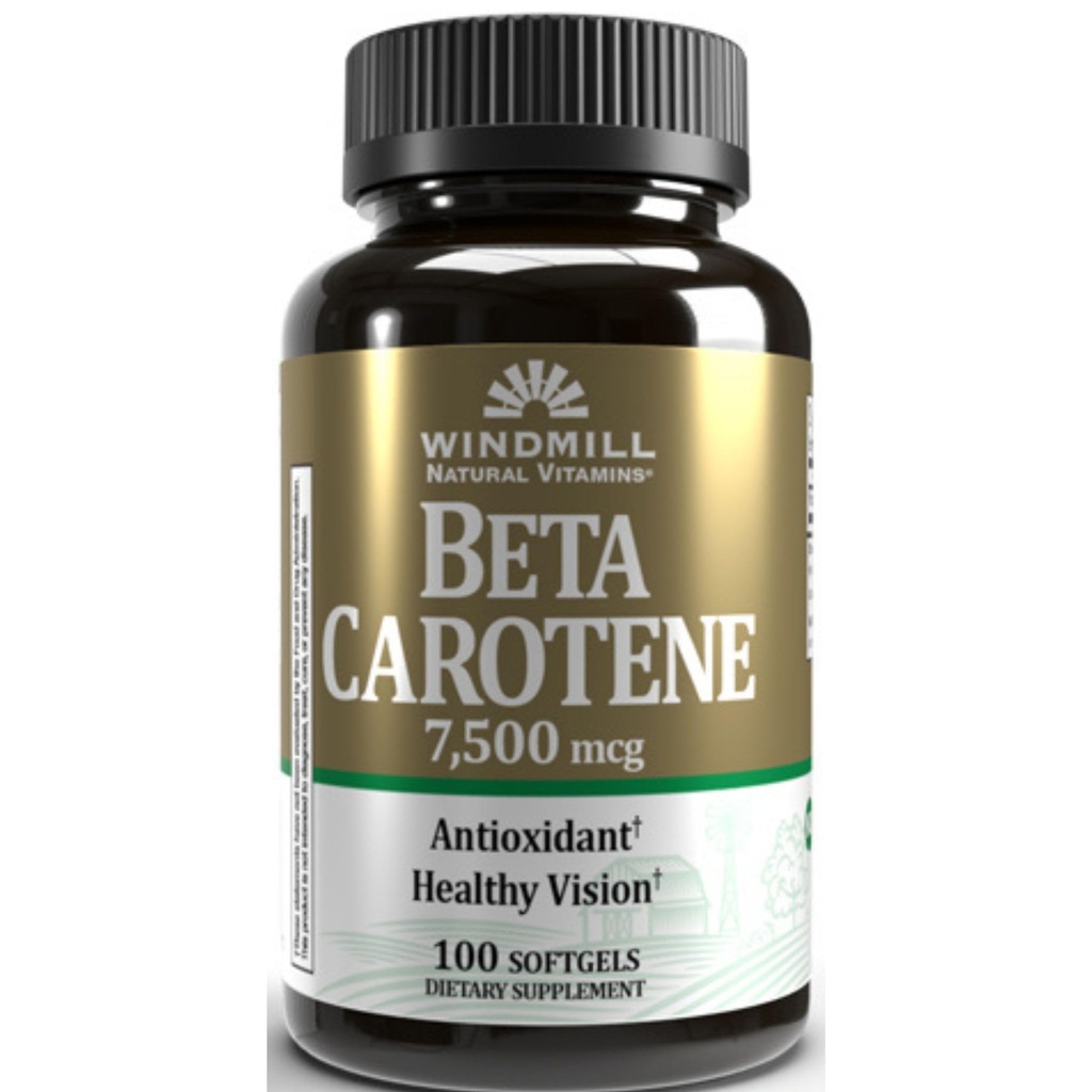 Beta Caroten 25.000 MU softgels by Windmill - 100 ea