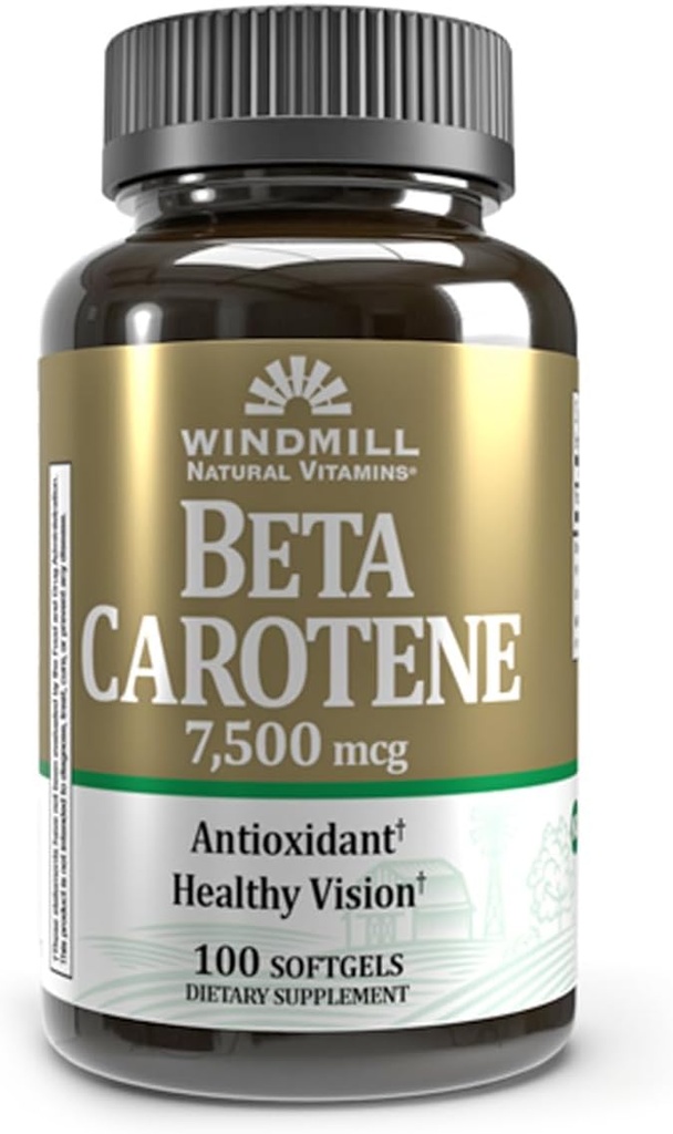 Beta Caroten 25.000 MU softgels by Windmill - 100 ea