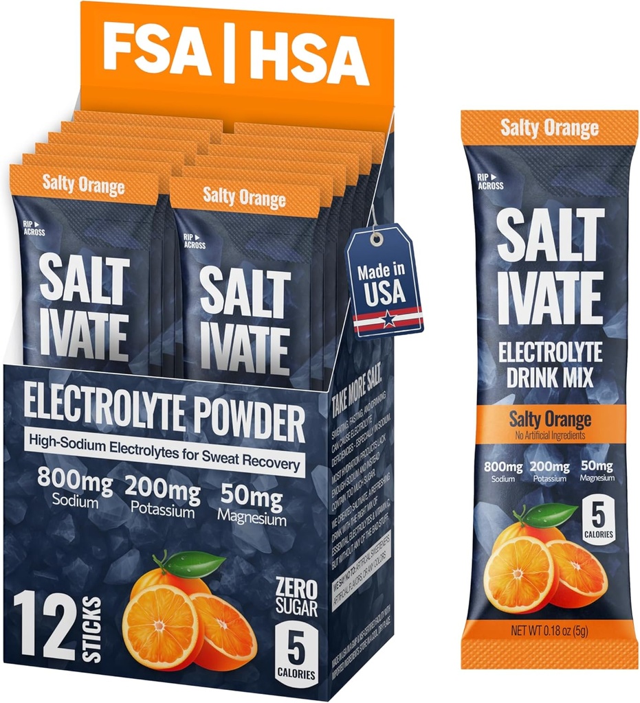 Salty Orange Electrolytes Packets