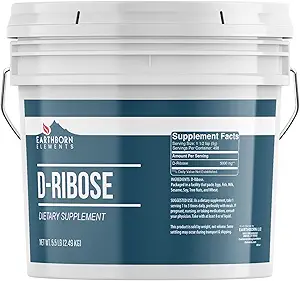 Earthborn Elements D- Ribose 1 Gallon, Pure & Ufortyndet, Kosttilskud