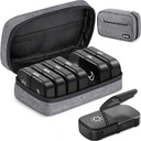 AUVON Canvas Bag XL Weekly Pill Organizer 2 gange om dagen, Travel Pill Box 7 Dag med One- Side Large Open, AM PM Pill Case med transportable klud taske til kosttilskud, vitaminer, fiskeolier