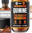 HERBIFY Quinine Tincture - Quinine Liquid Extract for Sund fordøjelse - Quinine Cinchona tillæg for bedre absorption - US Made Product - for mænd og kvinder 4oz (120ml)