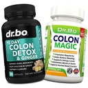 Colon Cleanser Detox supplement kapsler - 15 dag Colon Cleanse Pills & Probiotiske Herbal Formel - Daglig tarmbevægelse Kosttilskud til intestinal mave Bloating fordøjelig Gut Cleansing Support
