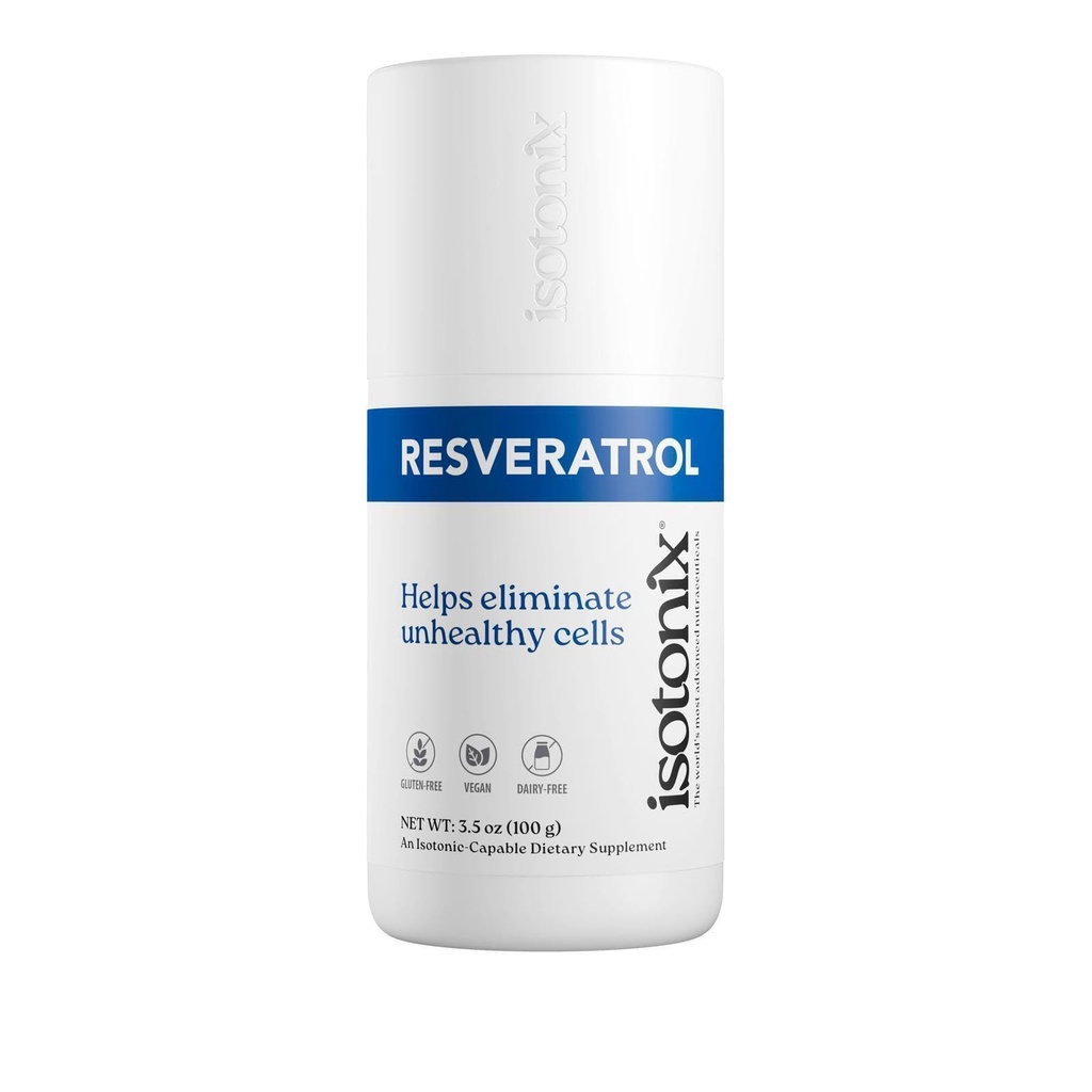 Isotonix Resveratrol tillæg med Resveravine, BioVin og VitaBlue til cellulær sundhed, antioxidant beskyttelse, og cardiovaskulær support - 30 Serveringer