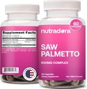 Saw Palmetto for kvinder - Natural DHT Blocker Hårvækst piller Lavet med Organic Saw Palmetto Extract Berries Understøtter Hormonal Balance & Urinary Health Pure Saw Palmetto for kvinder Hårtab