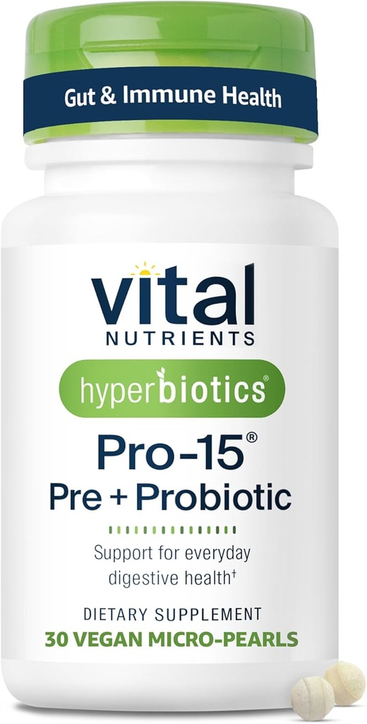 Hyperbiotika Vital Nutrients Pro- 15 Prebiotika og Probiotika til kvinder og mænd