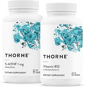 THORNE - 5-MTHF & vitamin B12 Bundle - Kardiovaskulær & nerve support - 60 Servere