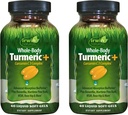 Irwin Naturals Whole Body Turmerisk + Curcumin C3 Complex - 60 Liquid Soft- Gels, Pack of 2 - Understøtter Whole- Body Wellness - 60 Total Servering