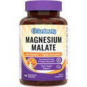 Magnesiummalatkapsler 410mg, Magnesiumtillæg, chelat, høj absorption, energiproduktion og kontraktion, mineralsk støtte til børn, teenagere og voksne, 90 Veganske kapsler