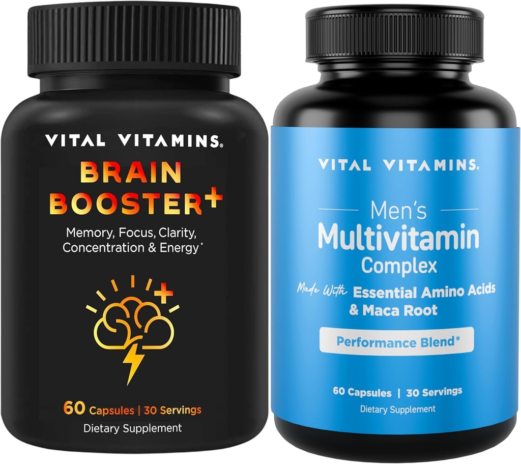 Vital Vitaminer Brain Booster Plus Mænds Multivitaminer