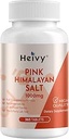 Heyvy Pink Himalayan salttabletter 1000mg - Natriumchlorid 988mg, non- GMO, Mineral- Rich Electrolyte Balance and Hydration, 365 salttabletter - Eektrolyte Supplement