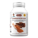 ANDREW LESSMAN Cinnamon 400mg - 120 Kapsler - High Potency, Standardized Extract. Ingen tilsætningsstoffer. Lille let at synke kapsler