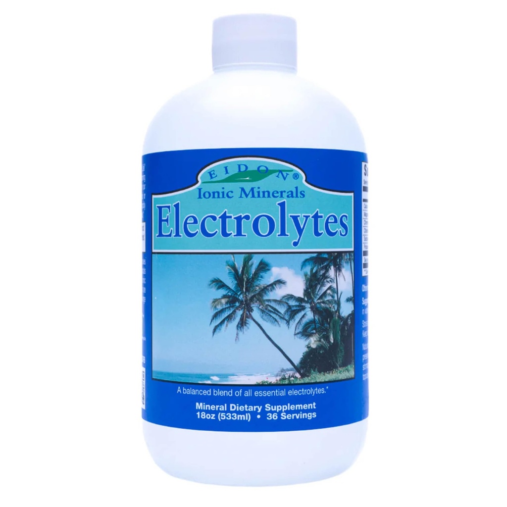 Eidon Electrolytes - Flydende elektrolytdråber, Ionic Mineral supplement til Tilføjelse til vand, Replenish & Balance Electrolyte Equilibrium, Hydration Support, Usødet sukker fri - 18 oz