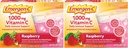 Emergen- C (30 Greve, Raspberry Flavor, 1 Måned Supply Kosttilskud Fizzy Drink Mix med 1000mg C-vitamin, 0,32 Ounce Packets, Koffein Free (pakke af 2)