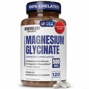 Premium Magnesium Capsules 500mg, High Absorption Formula Chelated Buffered Citrate to Support Digestion, Bone, Sleep & Muscle Health – Magnesium Glycinate - 120 Capsules