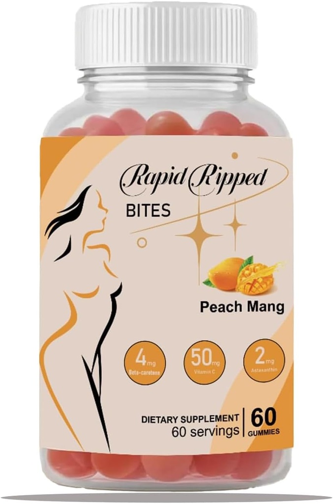 Garvning Gummier for hud sundhed & Glow - 60 Gummies, Super Natural Garvning Dagligt tillæg med Beta- Caroten, Lycopene & Astaxanthin, Vegan, Non- GMO (1)