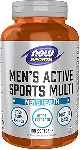 Now Foods Sports Nutrition, Herreextreme Sport Multi med Free- Form Aminosyrer, ZMA ®, Tribulus, MCT Oil, og Herbal Extracts, 180 Softgels