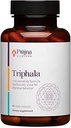 Dr. Chaudhary 's Prajna Ayurveda Triphala med Amla, Haritaki & Bibhitaki er en foryngende formel, der traditionelt anvendes til korrekt fordøjelse & eliminering, Vegan, Gluten- Free, Soy- Free, Organic