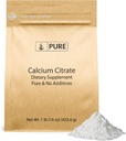 Pure Original Ingredients Calcium Citrate (1lb) Calcium Supplement, No Additives or Fillers
