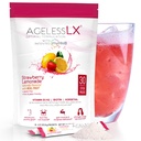 AgelessLX Powder Supplement for kvinder - med HMB Collagen Enhancer Plus vitamin D3 med K2, Horsetail og biotin til Lean Muscle og stærkere hår og negle - 30 Powder Pakker Jordbær Lemonade