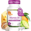 Zahler Vitamin D3 3000IE, Vitamin D3 Supplement 3.000 IE, Certificeret Kosher (250 Softgels)