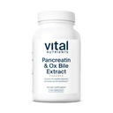 Vital Nutrients Pancreatin & Ox Bile Extract 500mg * 124; Natural fordøjelsesenzymer til kvinder & mænd * 124; Understøtter fordøjelsen af protein, fedt og kulhydrater * * 124; Gluten, Dairy & Soy Free