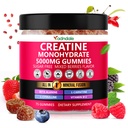Adndale Creatinine Monohydrate Gummies for Mænd & Kvinder, 5000mg per Serving Creatinine Supplement med Beta- Alanine, L- Citrulin & B12 - 75 Vegan Gummies. Sukkerfri