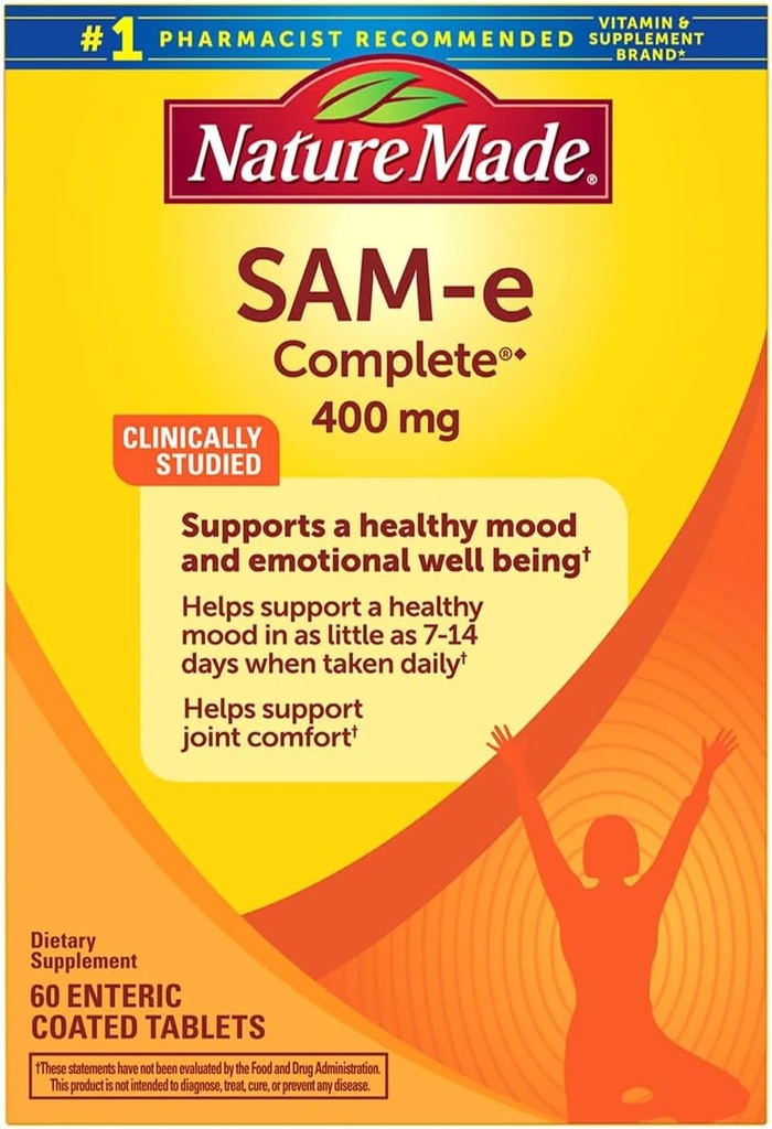 Nature Made SAM- e Complete 400 mg - 60 Enteric Coated Tablets