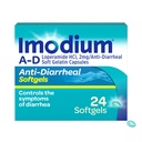 Imodium A- D Fast- Actioning Anti- Diarrheal Softels, Loperamid HCl 2 mg, Travel Essential Diarré Relief Medicin for voksne, 24 Greve, Anti Diarré piller, alder 12 +, Let at synke