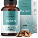 HERBAMAMA Pine Bark Extract Kapsler - 400mg Fransk Maritime Pine Bark Extract Powder for Antioxidant Support - Vegan, Non- GMO Pinus Pinaster Supplement