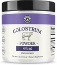 Colostrum Powder 40% IgG - USA Sourced Bovine Colostrum Supplement for immunforsvar, Gut Health, Muscle Recovery, og Samlet Wellness - Single Ingredient, Ingen tilsætningsstoffer, Non- GMO - 60 portioner