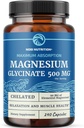 Magnesium Glycinat 500 mg 1 125; Chelat til høj Absorption 124; Muskelrelaksering, Bones, Heart, Nerve, Sleep & Calm Support for Women & Men 1 125; Magnesium Chelat Supplement & Bisglycinate Complex 124; 240ct