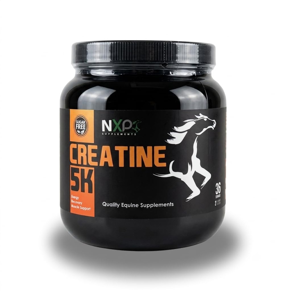 Creatin 5K - Energy Muscle Support Inddrivelse Power Strength Endurance Stamina Kosttilskud til heste 2 LB (36 Servere)