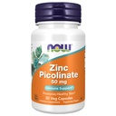 Now Foods Supplements, Zink Picolinate 50 mg, Understøtter enzymer funktioner *, immunforsvar *, 30 Veg kapsler