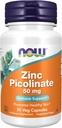 Now Foods Supplements, Zink Picolinate 50 mg, Understøtter enzymer funktioner *, immunforsvar *, 30 Veg kapsler