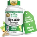 Botanic Choice Uric Acid Complex Supplement - Foot Joint Support-Help Soothe Discomfort with Celery Seed & Bromelain -Gluten Free, Non-GMO, 60 Caps