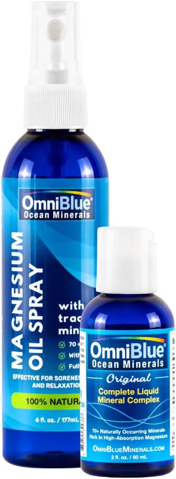 OmniBlue Ocean Minerals 2oz & Ocean Power Emne Spray 6 oz