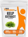 BulkSupplements.com Kelp Extract Powder - Kelp Supplement, Brown Seaweed Extract, Seaweed Powder - Gluten Free, 500mg per Serving, 100g (3,5 oz) (Pack of 1)