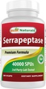 Bedste Naturals Serrapeptase 40000 SPU 180 Kapsler