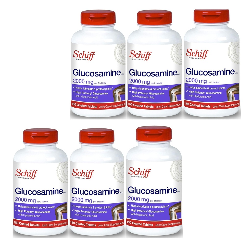 Schiff Glucosamin 2000mg med Hyaluronsyre (pakning med 4 stk.)