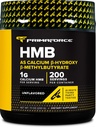 Primaforce HMB Supplement Powder (200g) (Unflavored) - Pure Calcium Beta- Hydroxy Beta- methylbutrat