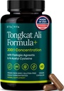 Potent Longjack - Tongkat Ali & Fadogia Agrestis Supplement for Mænd & Kvinder Energi, T Support, Lean Muscle Growth & Recovery, Hormonal Balance, Pre- workout med Vegan NAC Lever Detox & Cleanse