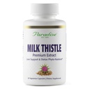 Paradise Herbs Milk Thistle, Active Whole Spectrum Extract, Vegan, Non GMO, Gluten Free, 60 Vegetariske Kapsler