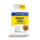 Enzymedica Digest Gold + ATPro, Maksimal styrke, Fast- fungerende, Hjælper Digest Store Måltider, Forvents Bloating and Gas, 180 Count (FFP)